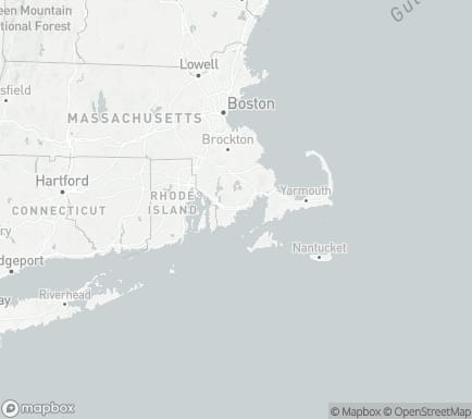 New Bedford, MA, USA and nearby cities map