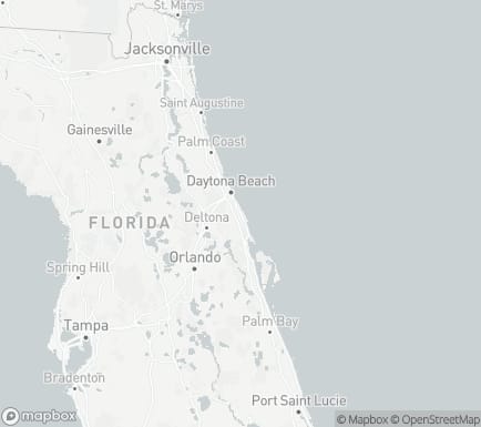 New Smyrna Beach, FL, USA and nearby cities map