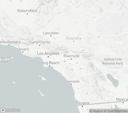 Ontario, CA, USA and nearby cities map