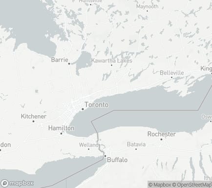 Oshawa, ON, Canada and nearby cities map