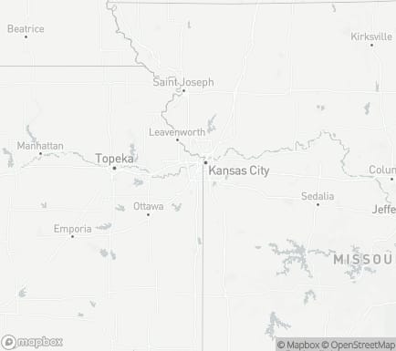 Overland Park, KS, USA and nearby cities map