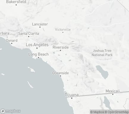 Perris, CA, USA and nearby cities map