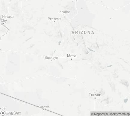 Phoenix, AZ, USA and nearby cities map