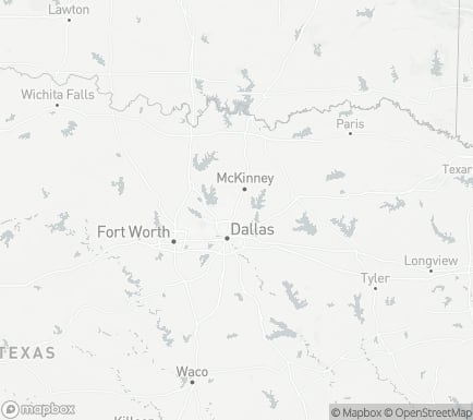 Plano, TX, USA and nearby cities map