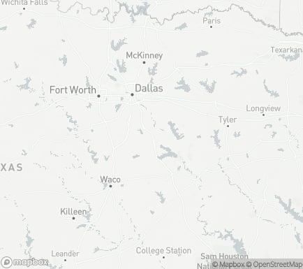 Rice, TX 75155, USA and nearby cities map