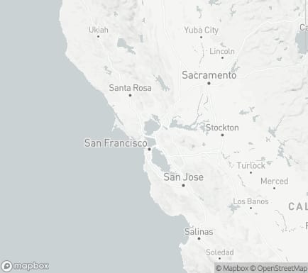 Richmond, CA, USA and nearby cities map