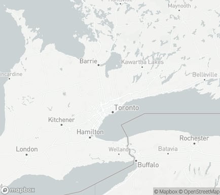 Richmond Hill, ON, Canada and nearby cities map