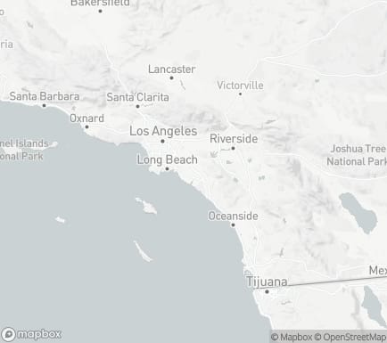 Santa Ana, CA, USA and nearby cities map