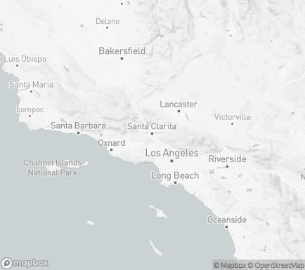 Santa Clarita, CA, USA and nearby cities map