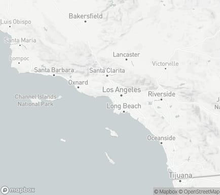 Santa Monica, CA, USA and nearby cities map