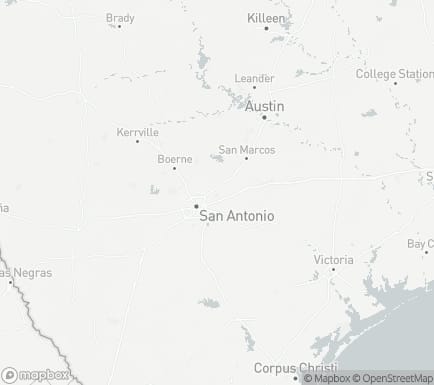 Schertz, TX, USA and nearby cities map