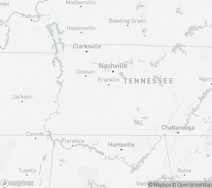 Spring Hill, TN, USA and nearby cities map