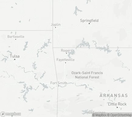 Springdale, AR, USA and nearby cities map