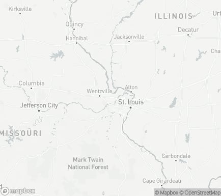 St Peters, MO, USA and nearby cities map