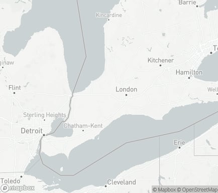 Strathroy, ON, Canada and nearby cities map