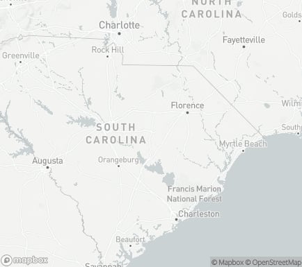 Sumter, SC, USA and nearby cities map