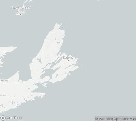 Sydney, NS, Canada and nearby cities map