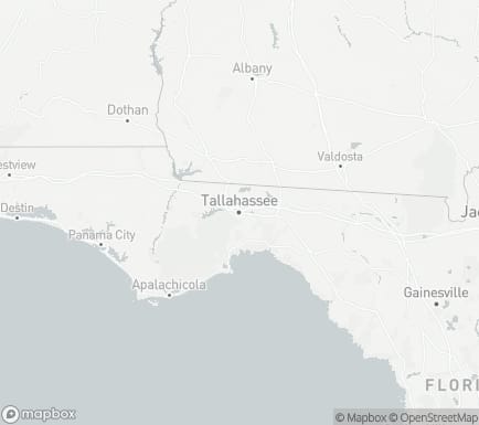 Tallahassee, FL, USA and nearby cities map