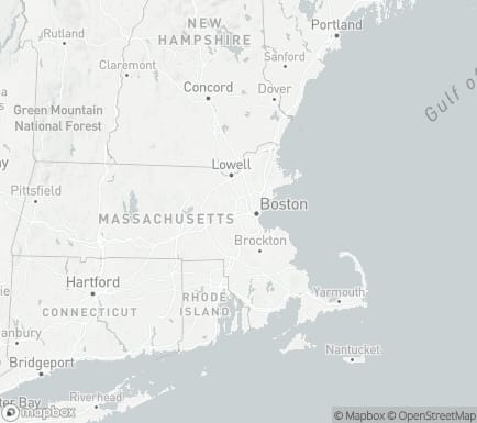 Waltham, MA, USA and nearby cities map