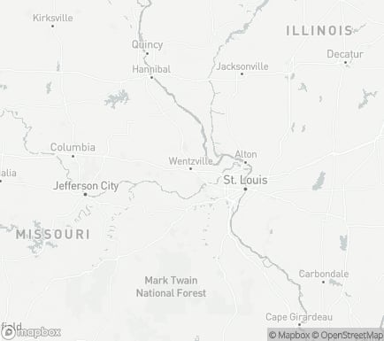 Wentzville, MO, USA and nearby cities map