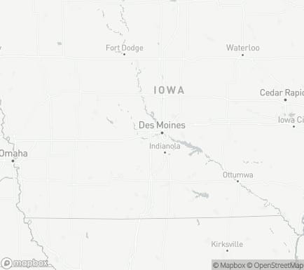 West Des Moines, IA, USA and nearby cities map