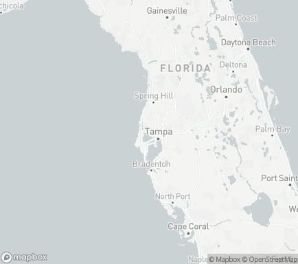 Westchase, FL 33626, USA and nearby cities map