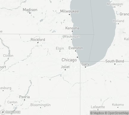 Wheaton, IL, USA and nearby cities map