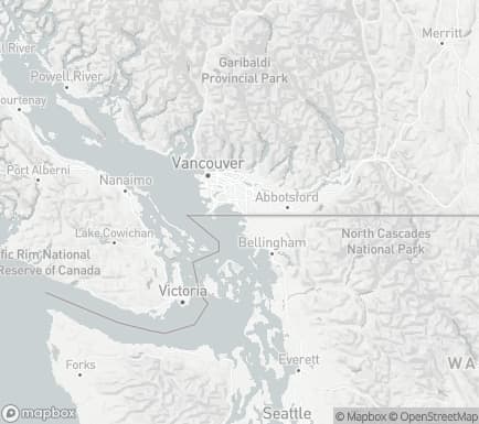 White Rock, BC, Canada and nearby cities map