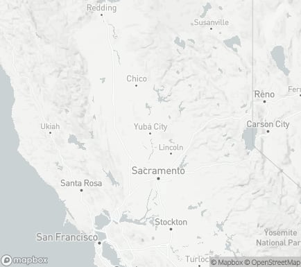 Yuba City, CA, USA and nearby cities map