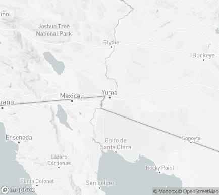 Yuma, AZ, USA and nearby cities map