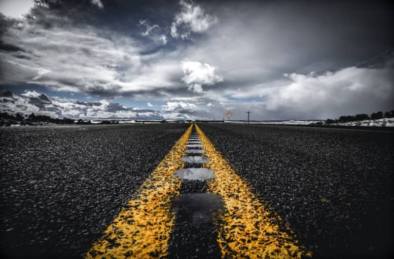 center divider of a road