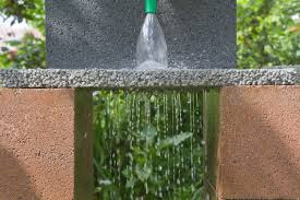 Water dripping through pavement