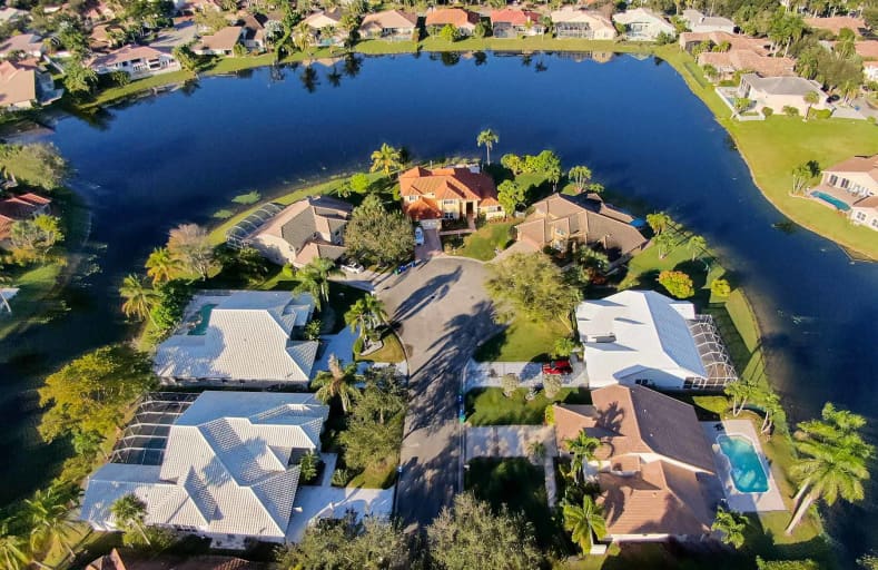 Aerial image of houses in Parkland Florida