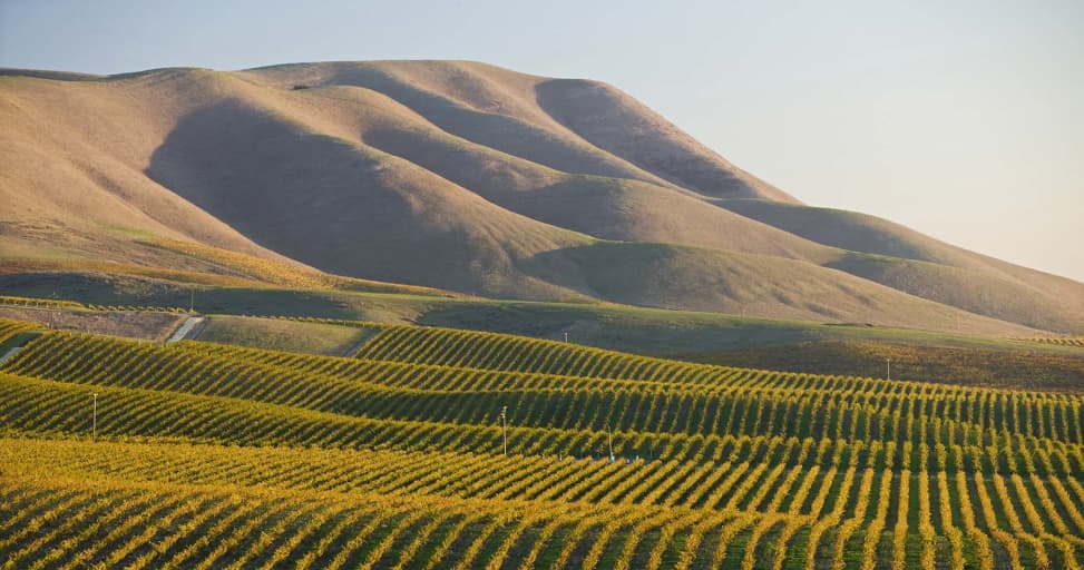 mountains and farms of Santa Maria California