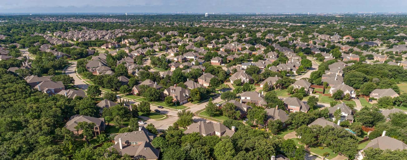 aerial photo of keller texas