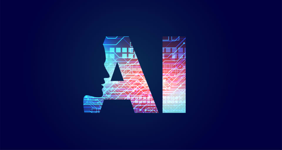 graphic AI image with face being silhouetted 