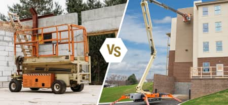 towable boom lift comparison to scissor lift