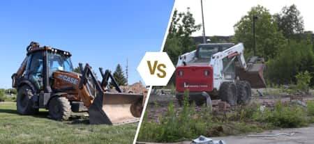 Skid steer vs backhoe