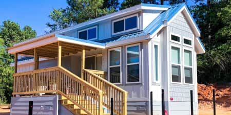 Tiny home on a foundation