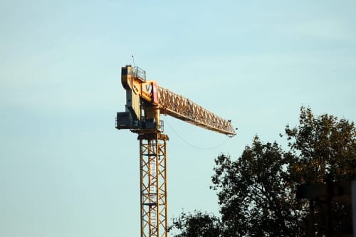 tower crane in sky