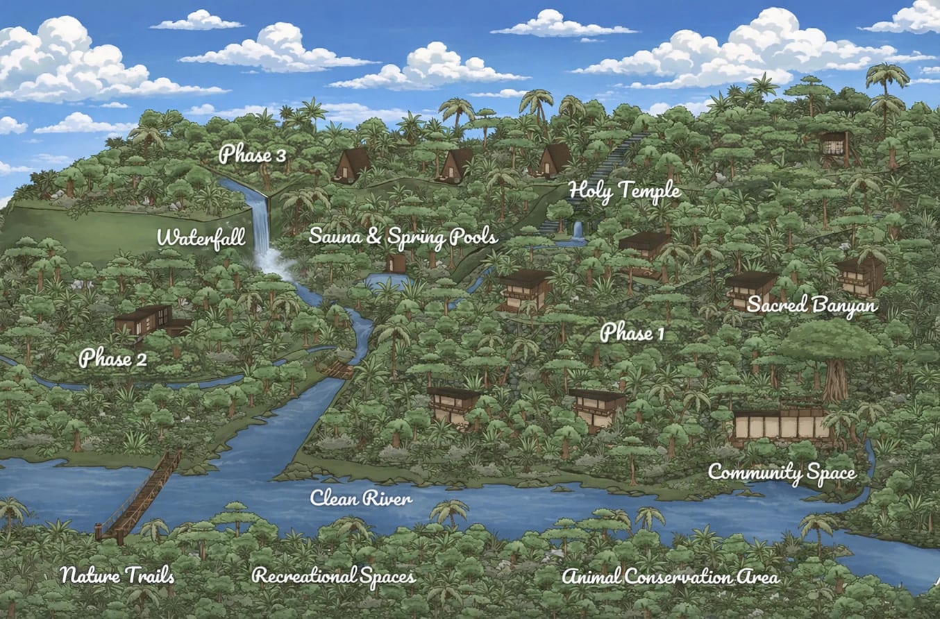 Wana Village phases map