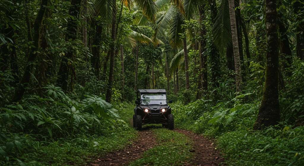 ATV in jungle