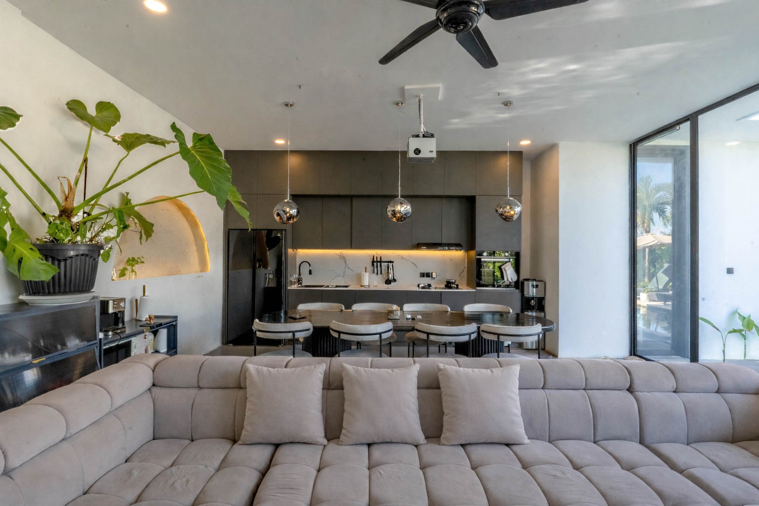 Living Room & Kitchen