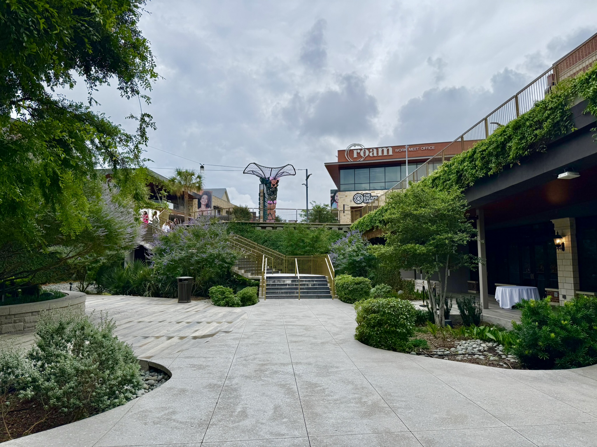 Grandscape stairs and walkway leading toward the lower Grotto