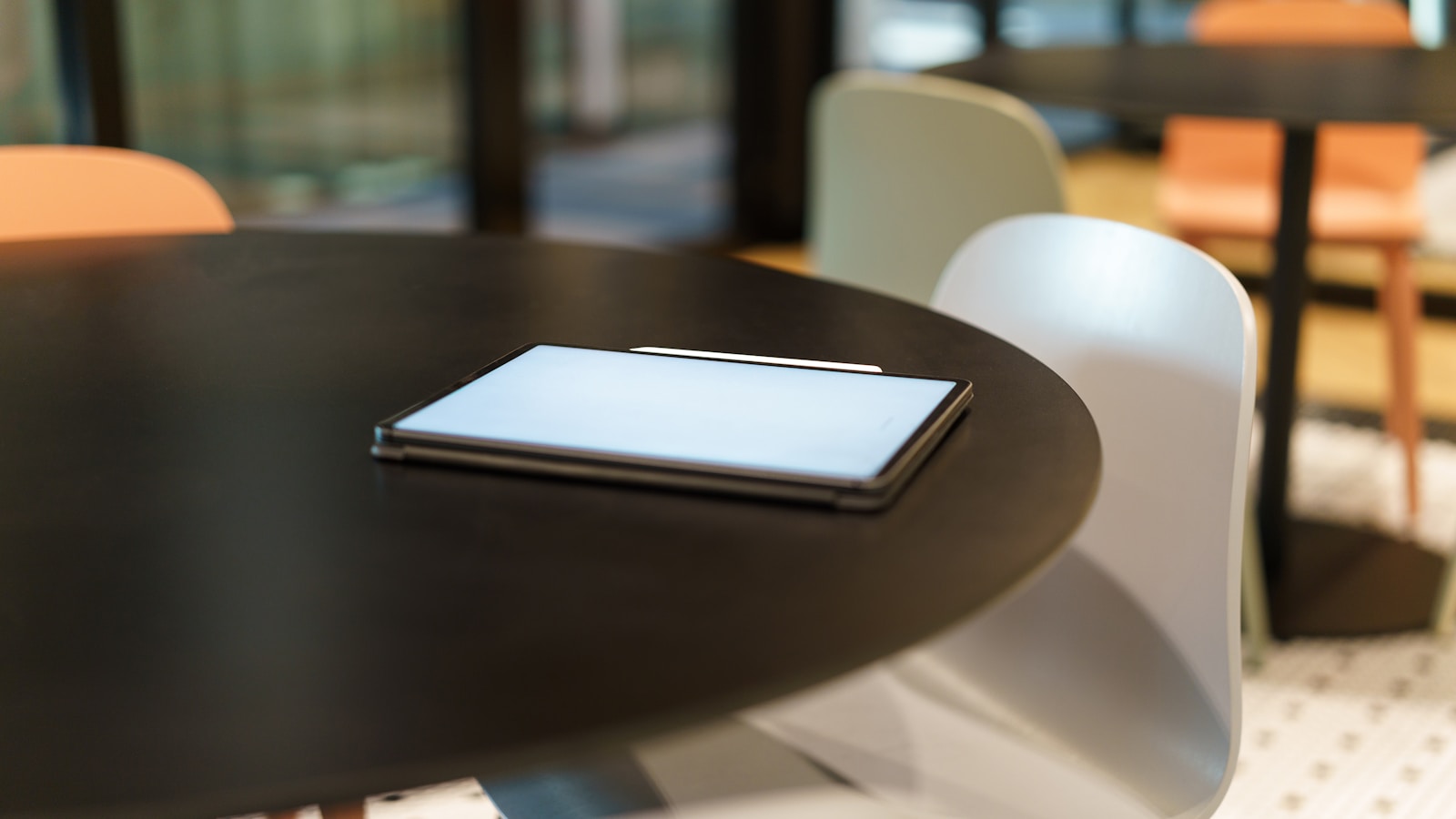 Tablet in a quiet workspace representing a simpler alternative to Logseq