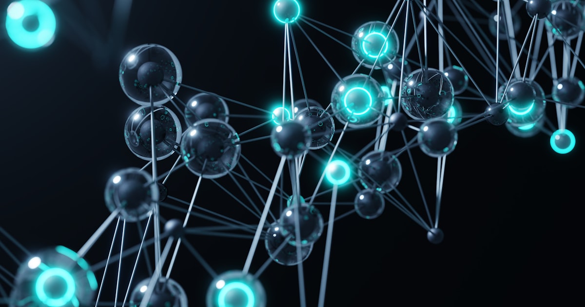 Connected network nodes representing backend platform options