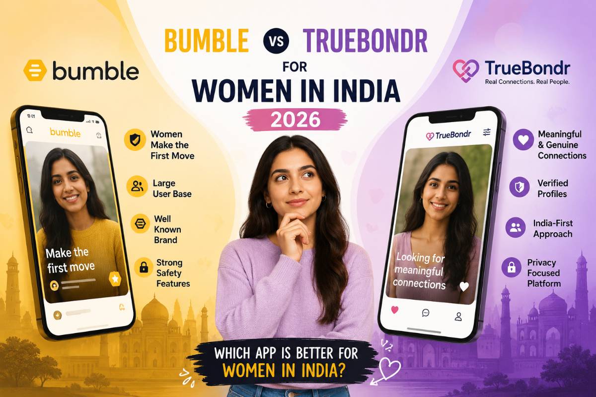 Bumble vs TrueBondr for Women in India 2026 — Honest Comparison | TrueBondr