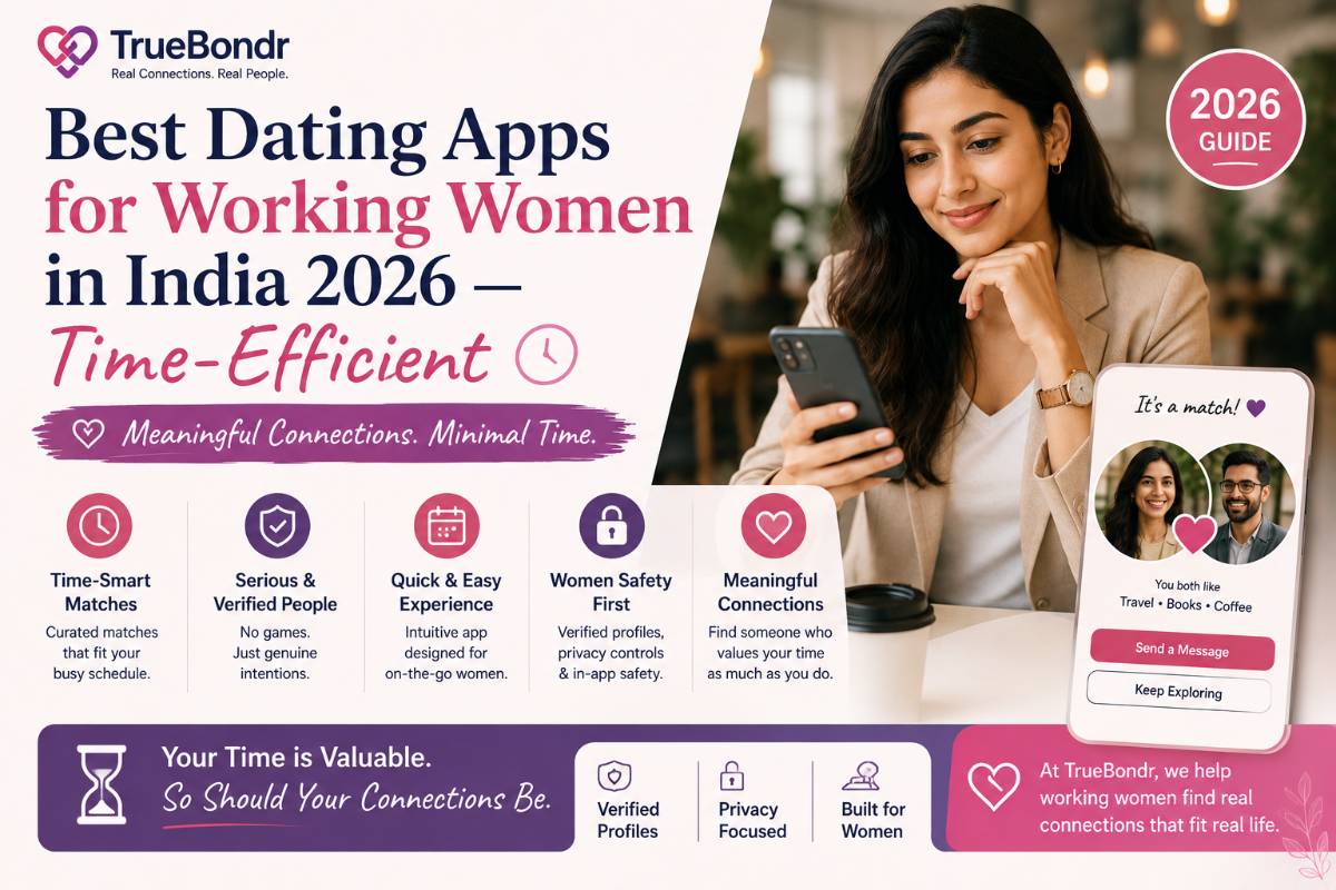Best Dating Apps for Working Women in India 2026 — Time-Efficient | TrueBondr