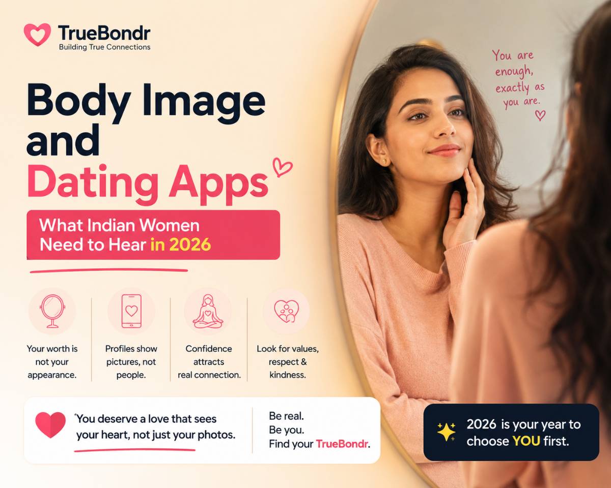 Body Image and Dating Apps — What Indian Women Need to Hear in 2026 | TrueBondr Body Image and Dating Apps — What Indian Women Need to Hear in 2026 | TrueBondr