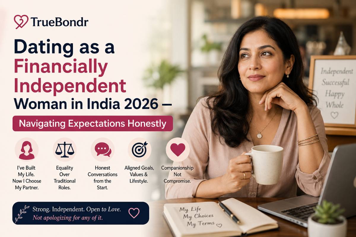 Dating as a Financially Independent Indian Woman 2026 — Navigating Expectations | TrueBondr Dating as a Financially Independent Indian Woman 2026 — Navigating Expectations | TrueBondr